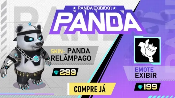 Notícia Free Fire: Novo Panda Relâmpago Chega ao Free Fire no Brasil