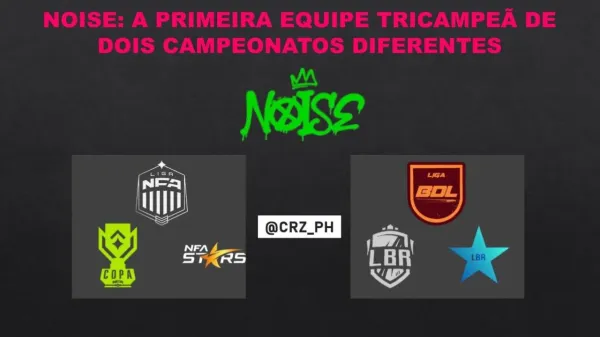 Notícia Free Fire: Noise é a primeira equipe tricampeã de dois campeonatos diferentes