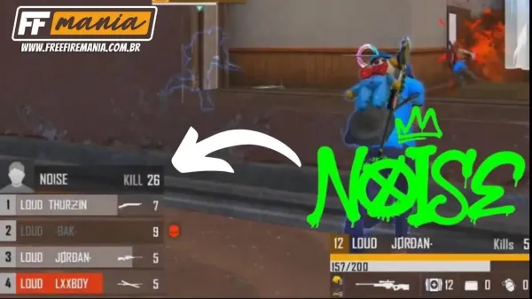 Notícia Free Fire: Noise garante recorde no Free Fire com 26 abates na La Copa