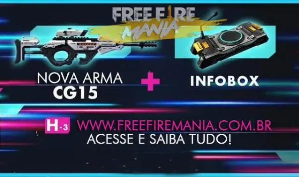 Notícia Free Fire: Nova Arma CG15 e ITEM INFOBOX no Free Fire - Atualização de Maio/2019
