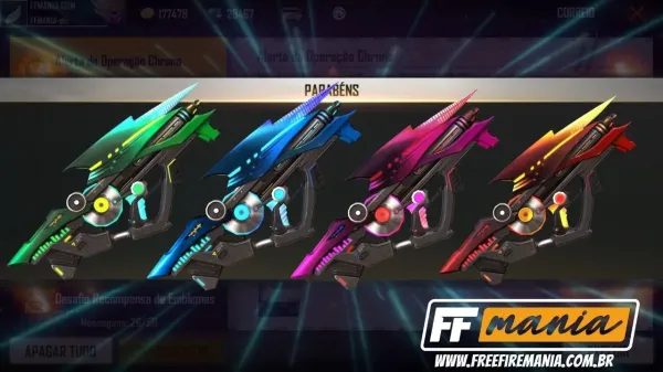 Notícia Free Fire: Nova Incubadora Armas Sônicas com as skins da P90 é a primeira de 2021, confira os detalhes