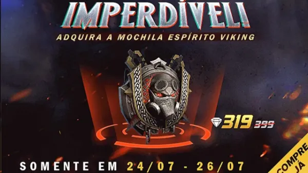 Notícia Free Fire: Nova Mochila Espírito Viking Disponível em Free Fire