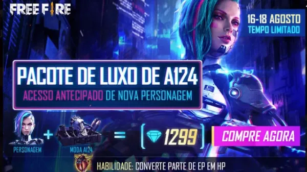 Notícia Free Fire: Nova Personagem A124 Disponível em Free Fire: Conheça suas Habilidades
