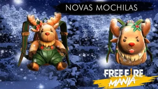 Notícia Free Fire: Novas Mochilas de Rena no Free Fire: Estilo e Funcionalidade