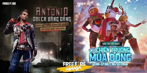 Notícia Free Fire: Atualização de Natal de 2018 para Free Fire: Conheça o Personagem Antonio