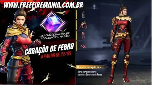 Novo Cubo Mágico Coração de Ferro disponível no Free Fire