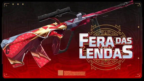 Novo Diamante Royale do Free Fire: AUG Fera das Lendas chega em Janeiro