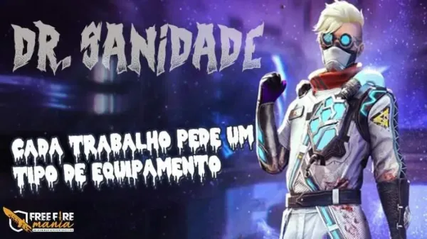 Notícia Free Fire: Novo evento com a Skin Dr Sanidade - Caça aos Prêmios!
