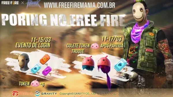 Novo evento com o Pet Poring no Free Fire