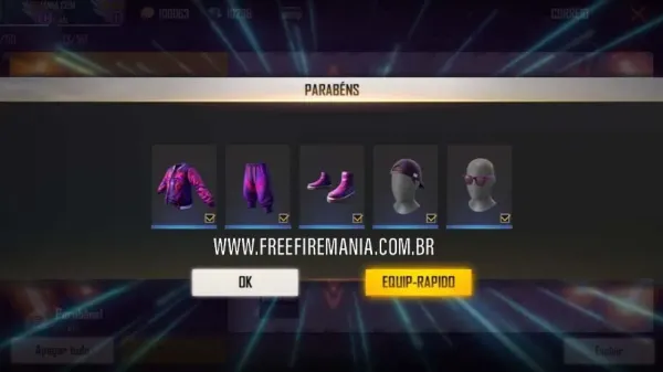 Novo evento de Recarga com o pacote de skin Zé Charminho no Free Fire