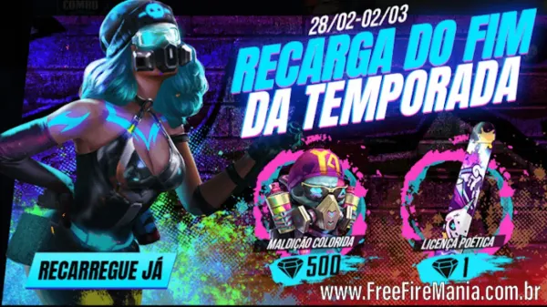 Notícia Free Fire: Novo Evento de Recarga do Fim da Temporada