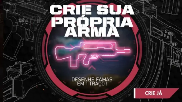 Notícia Free Fire: Novo Evento: Monte sua FAMAS no Free Fire