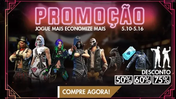 Notícia Free Fire: Evento Supermercado: Descontos Imperdíveis no Free Fire