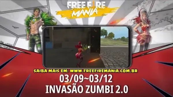 Notícia Free Fire: Novo Modo Invasão Zumbi 2.0 no Free Fire Durante o Evento de Carnaval