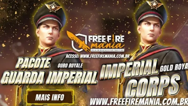 Novo Ouro Royale Guarda Imperial no Free Fire