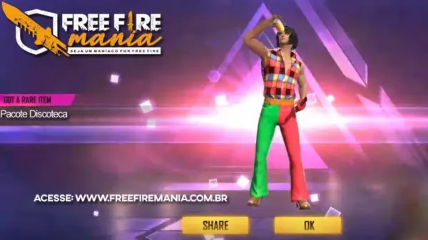 Novo Ouro Royale: Pacote Discoteca no Free Fire
