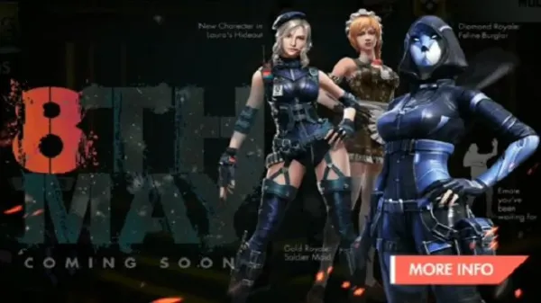 Novo Ouro Royale Donzela Guerreira e Novo Diamante Royale Gatuna no Free Fire