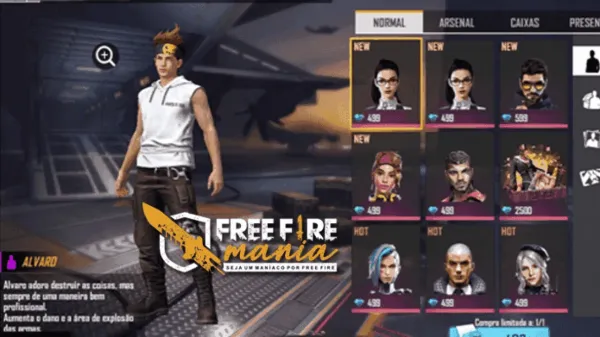 Novo Personagem Alvaro no Free Fire: Habilidade Arte da Demolição