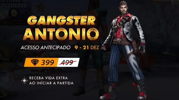 Antonio: Novo Personagem do Free Fire Disponível na Loja por 399 Diamantes