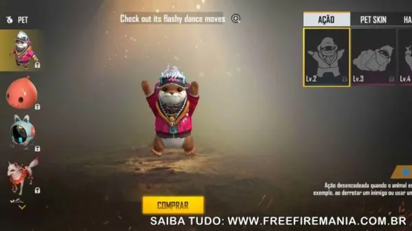Novo Pet Lontreta: a Lontra mestre da morte no Free Fire