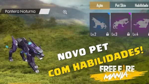 Novo Pet Pantera Negra disponível no Free Fire da Tailândia