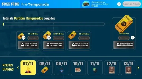 Notícia Free Fire: Novo Site Oficial da Garena - Temporada 6 do Free Fire Apresenta Muitos Prêmios!