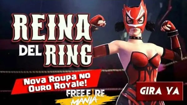 Notícia Free Fire: Novo Sorte Royale de Ouro em Free Fire: A Rainha do Ring
