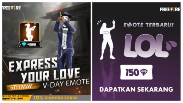 Notícia Free Fire: Novos Emotes Chegam ao Free Fire: Expresse Seu Amor e LOL