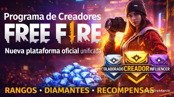 Programa de Creadores Free Fire: nueva plataforma oficial unificada