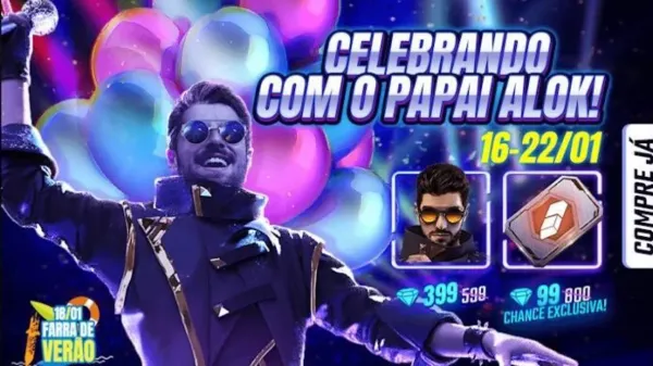 Notícia Free Fire: Personagem Alok Tem Preço Reduzido no Free Fire