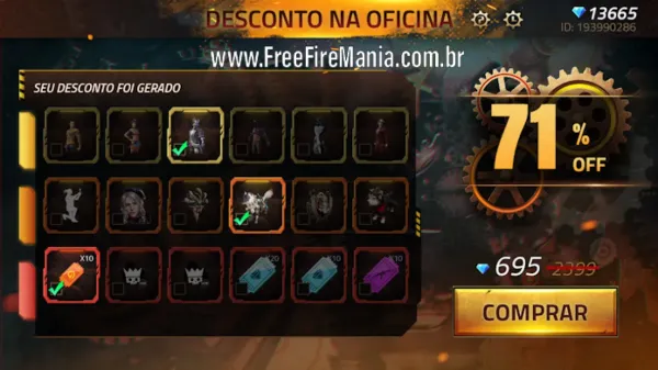 Oficina da Shani 2.0 no Free Fire