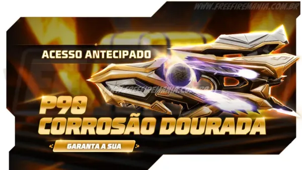 Escolha Royale Free Fire: Como conseguir P90 - Corrosão Dourada e outros Prêmios