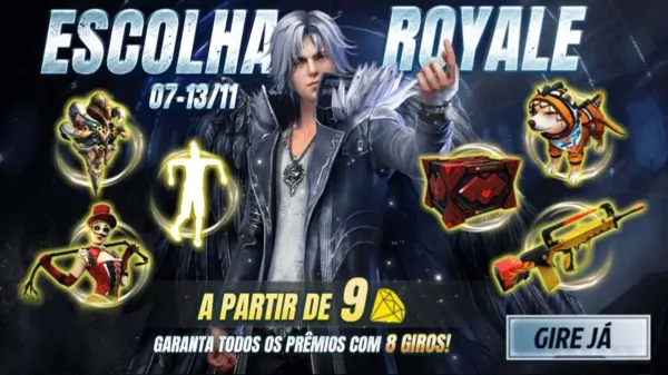 Pacote Astro do Pop Free Fire: quanto custa a skin no Escolha Royale