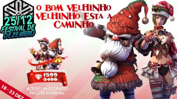 Pacote Velho Rabujento e Dançarina Nevada no Free Fire