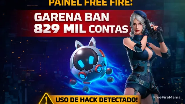Notícia Free Fire: Painel Free Fire: Garena bane contas após detectar novos APKs de painel