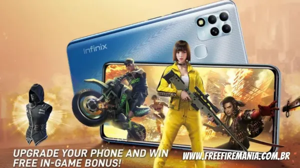 Notícia Free Fire: Parceria Free Fire e Infinix promove celulares e dá desconto na compra de aparelhos
