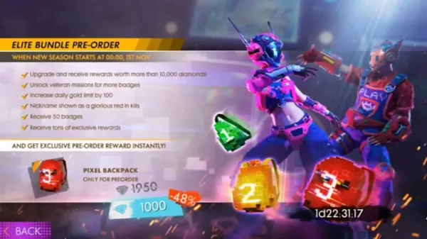 Passe de Elite - Desordem 8 BITS no Free Fire: Tudo que Você Precisa Saber