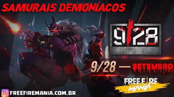 Notícia Free Fire: Passe de Elite de Outubro: Samurais Demoníacos no Free Fire