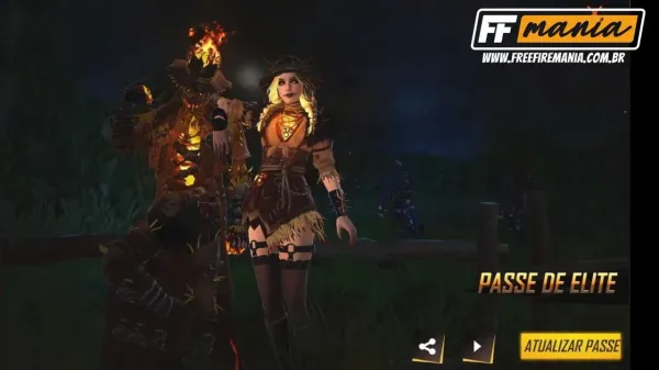 Passe de Elite Free Fire Agosto 2021: 39ª temporada traz o tema Espantalhos em Chamas
