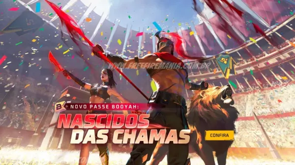Notícia Free Fire: Passe de Elite Junho 2025: Novo Passe Booyah do Free Fire “Nascidos das Chamas”