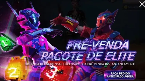 Passe de Elite Novembro - Desordem 8 Bits no Free Fire: É Grátis?