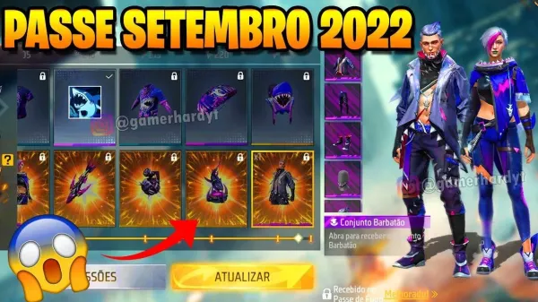 Elite Pass September 2022 Free Fire: check out all the “Tubarão Vai Te Pegar” skins