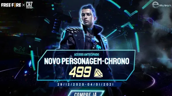 Notícia Free Fire: Personagem Chrono chega à loja do Free Fire por 499 diamantes, confira os detalhes