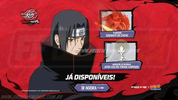 Free Fire: como conseguir Planador - Susano do Itachi no Arco do Destino