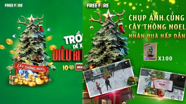 Plante uma Árvore no Lobby do Free Fire: Evento Natalino Chegando ao Brasil