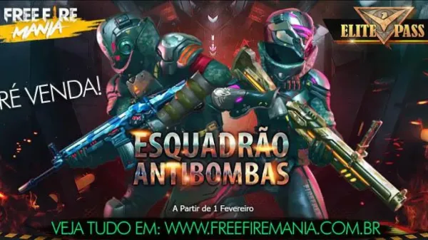 Notícia Free Fire: Pré Venda do Passe de Elite 9 - Esquadrão Antibombas no Free Fire