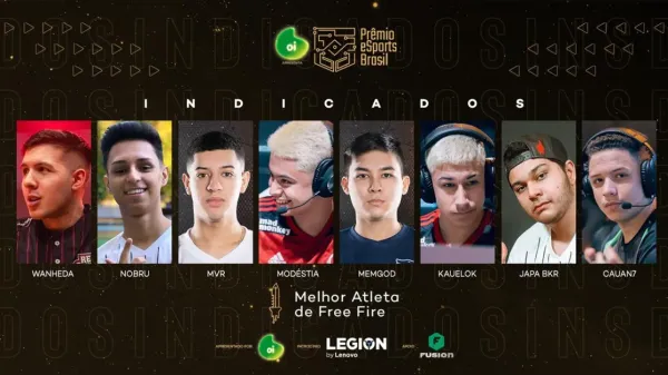Notícia Free Fire: Qual o melhor atleta de Free Fire do ano 2020? Vote agora no PEB!