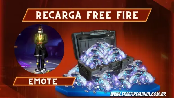 Recarga Free Fire: 5 de novembro (2022); diamantes por Emote Descendentes da Eternidade