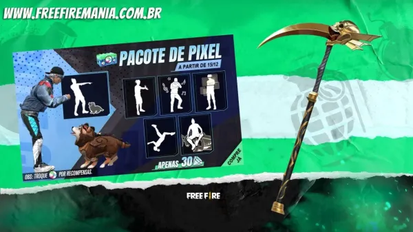 Notícia Free Fire: Recarga Free Fire: Foice Calavera é o prêmio desta sexta (17); saiba tudo