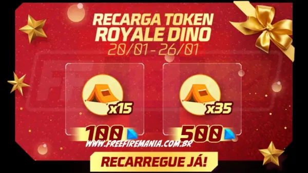 Recarga Free Fire: ganhe 35 Tokens Dino ao comprar diamantes em 20 de janeiro (2024)